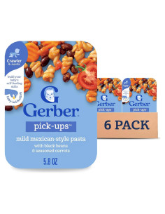 Comida para Bebés Gerber Pick-Ups 6x163g Pasta Estilo Mexicano