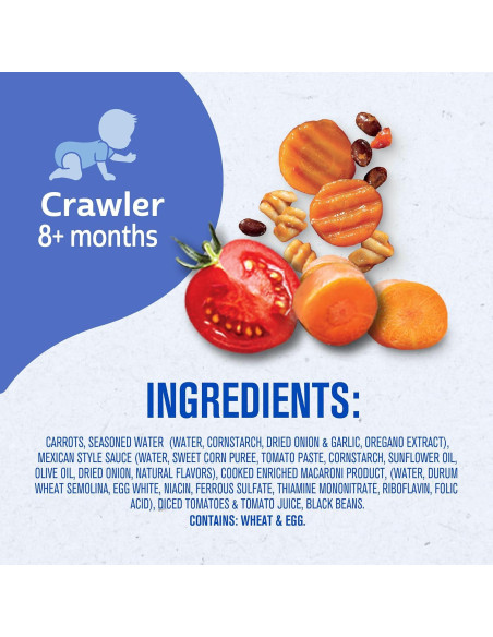 Comida para Bebés Gerber Pick-Ups 6x163g Pasta Estilo Mexicano