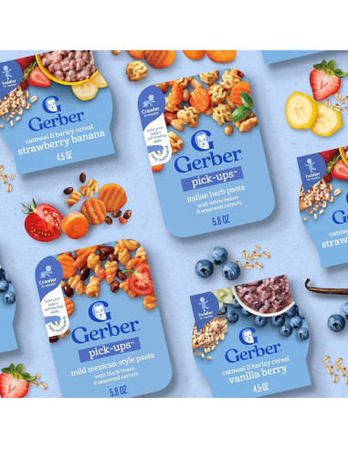 Comida para Bebés Gerber Pick-Ups 6x163g Pasta Estilo Mexicano