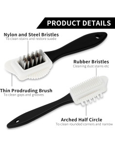 Kit de Limpieza de Zapatos de Ante Genérico - Cepillo y Borrador 2