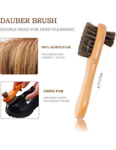 Kit de Cepillos para Brillar Zapatos TAKAVU - 4 Piezas