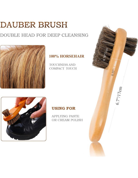 Kit de Cepillos para Brillar Zapatos TAKAVU - 4 Piezas