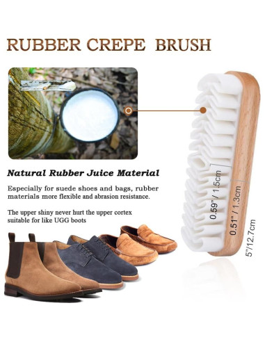 Kit de Cepillos para Brillar Zapatos TAKAVU - 4 Piezas