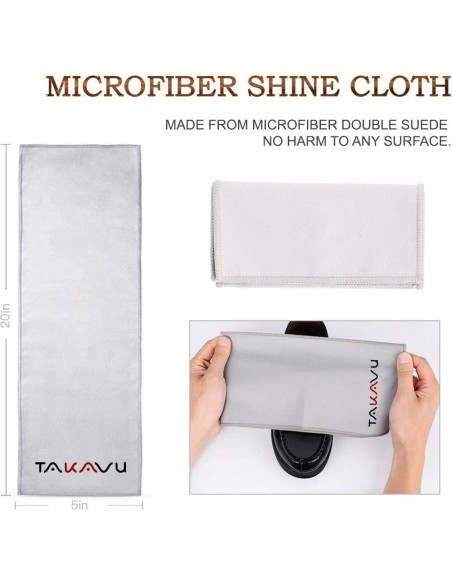 Kit de Cepillos para Brillar Zapatos TAKAVU - 4 Piezas