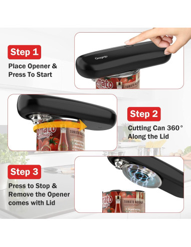 Abre Latas Eléctrico Oragerju K01 Blanco 300g