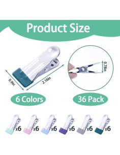 36 Pinzas de Ropa de Acero Inoxidable STNRST-IN Multicolor 2