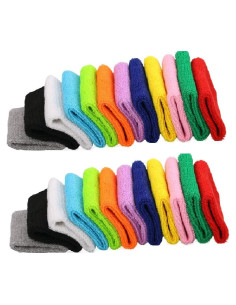 Muñequera Deportiva OLIREXD 12 Pares Algodón Absorbente