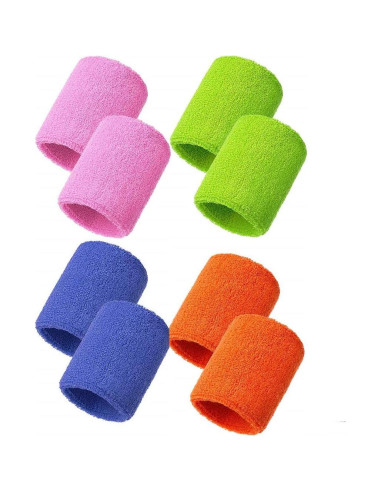 Muñequera Deportiva OLIREXD 12 Pares Algodón Absorbente