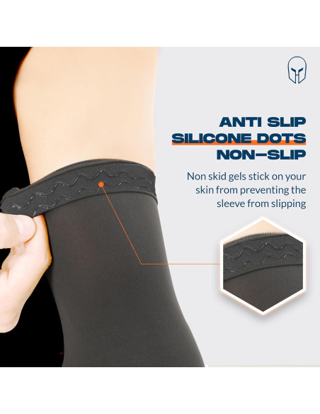 Manguitos Antideslizantes Armoray UV para Hombres y Mujeres - 4 Pares