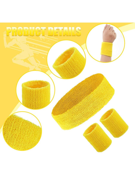 Conjunto Deportivo Neón para Mujeres - Diademas y Muñequera