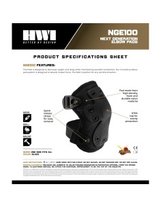 Almohadillas para Codo HWI NGE-100 Ajustables Negras 2