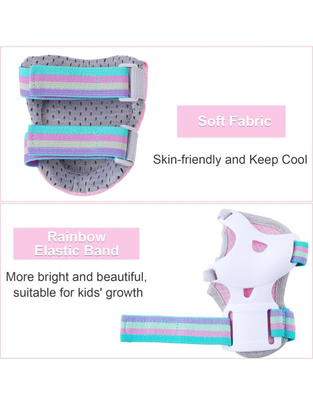 Conjunto de Protección FIODAY para Niños 3-8 Años Rosa