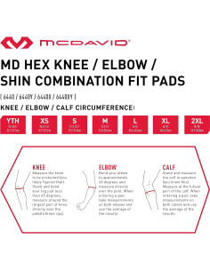 Mangas de rodilla McDavid HEX para hombres y mujeres - Negro 2