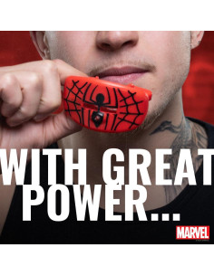 Protector Bucal Deportivo Marvel Spider-Man con Correa - Rojo 2
