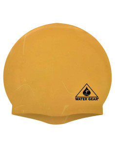 Gorro de Silicona Water Gear Dorado - Unisex para Natación