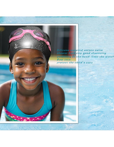 Gorra de Baño Extra Grande Geltvilra para Niños y Niñas