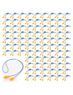 200 Pares Tapones para Oídos Xuhal con Cordón Silicona Impermeables