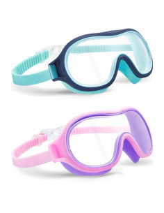 Gafas de Natación Aegend para Niños 3-15 Años Antivaho UV
