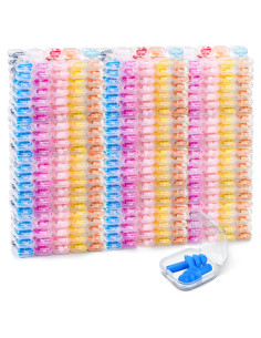 300 Pares de Tapones para Oídos Sratte Silicona Reutilizables