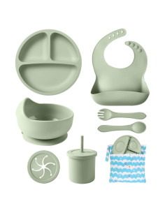 Juego de Alimentación de Silicona ECLIP 10 Piezas Bebés