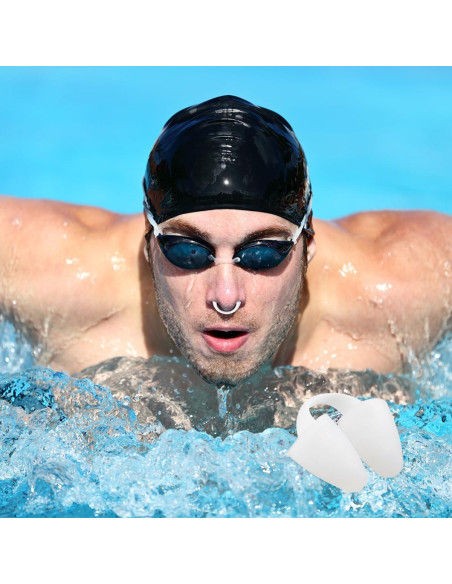 4 Tapones Nasales para Nadar Silicona CPEGHDVM con Bolsa