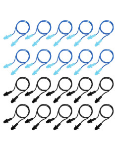 20 Pares Tapones para Oídos Bememo de Silicona con Cuerda