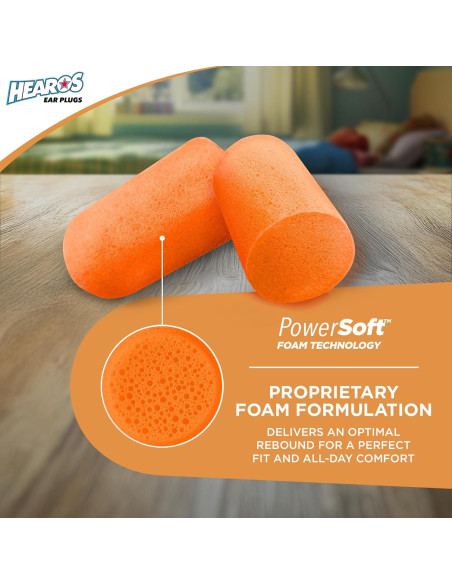 Tapones de Oído HEAROS Nanos NRR 28 Extra Pequeños 25 Pares