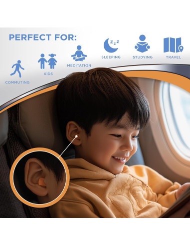 Tapones de Oído HEAROS Nanos NRR 28 Extra Pequeños 25 Pares