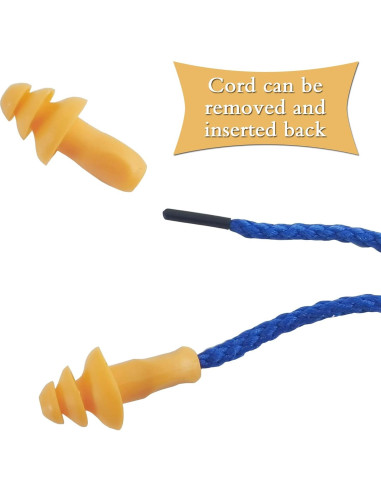 Tapones para Oídos GXXMEI 100 Pares Silicona Reutilizables