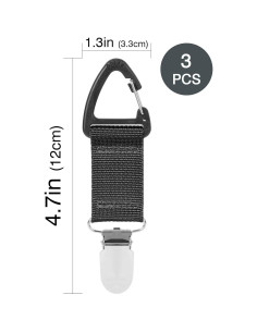 Gancho para Toalla de Tenis TOCCOOL - Clips para Mochila y Cerca (3 PCS) 2