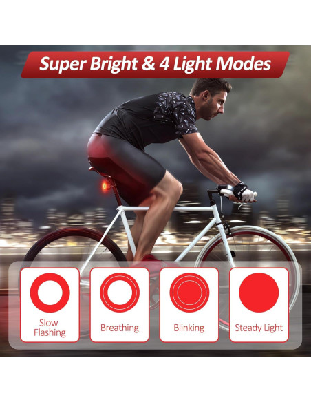 Alarma de Bicicleta EQIIO SF33R con Luz Trasera y Control Remoto
