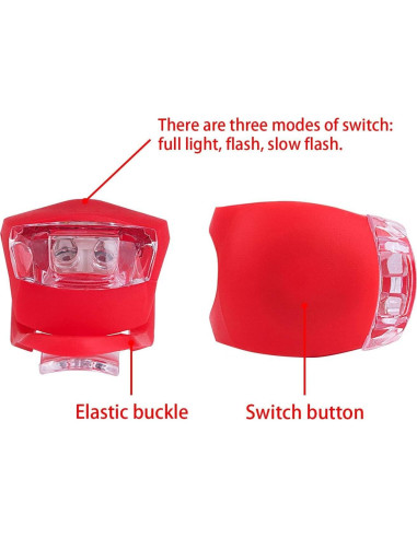 Juego de 8 Luces LED para Bicicleta Awpeye - Impermeables