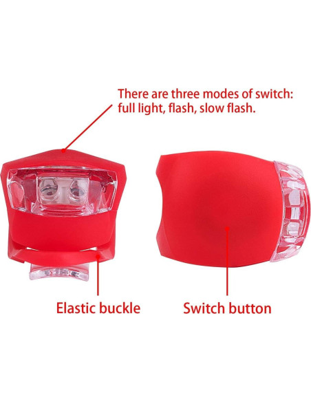 Juego de 8 Luces LED para Bicicleta Awpeye - Impermeables