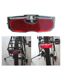 Luz Trasera LED para Bicicleta LOVFASH Rojo 12x5cm
