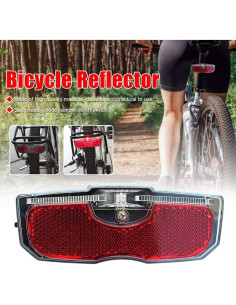 Luz Trasera LED para Bicicleta LOVFASH Rojo 12x5cm 2