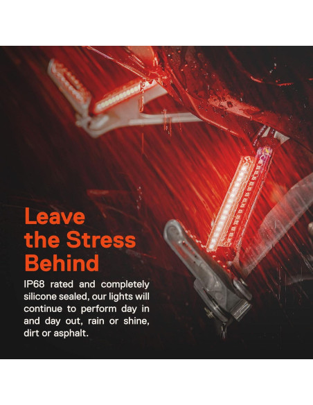 Tira de Luz LED Roja 5" ONLINE LED STORE para Motocicleta