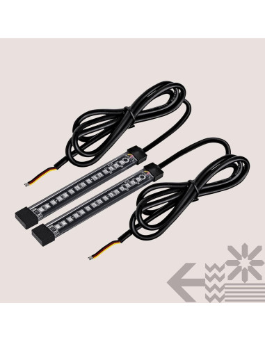 Tira de Luz LED Roja 5" ONLINE LED STORE para Motocicleta