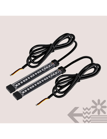 Tira de Luz LED Roja 5" ONLINE LED STORE para Motocicleta