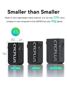Bomba Eléctrica de Bicicleta CYCPLUS AS2 Ultra 120 PSI 2