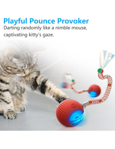 Juguete Interactivo para Gatos LORDTEC 2025 con Cola Elástica 2