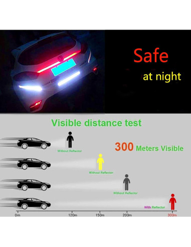 Cinta Reflectante de Seguridad LiXiongBao - Paquete de 5 Colores