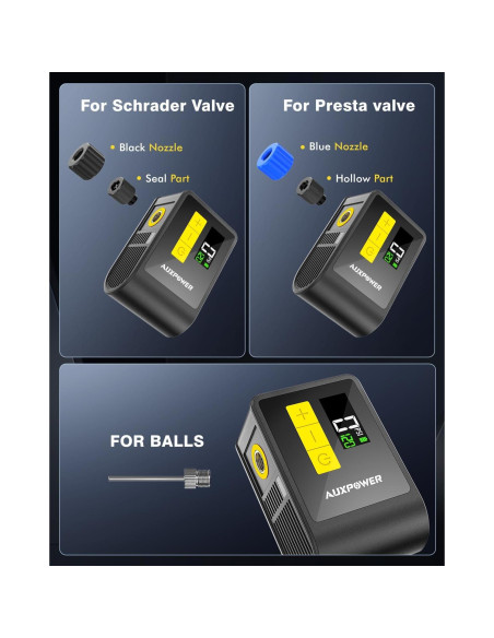 Bomba Eléctrica para Bicicleta Auxpower AP-BL03 120PSI