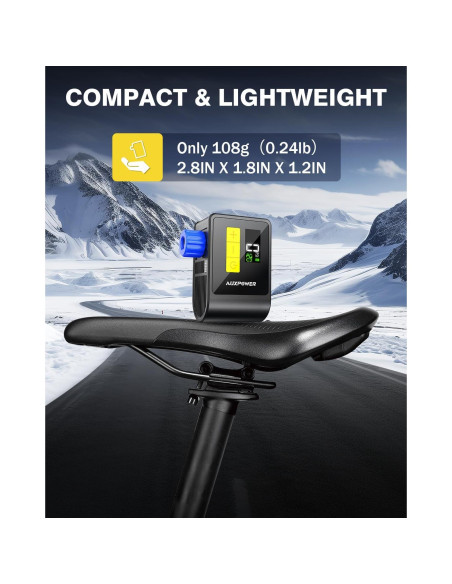 Bomba Eléctrica para Bicicleta Auxpower AP-BL03 120PSI