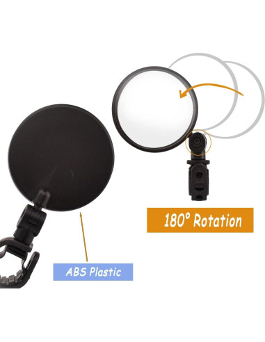 Espejo Convexo para Bicicleta HEXJOZEI - Montaje en Manillar