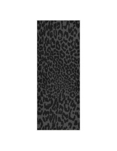 Toalla de Yoga Antideslizante YETTASBIN Negra Leopardo 185x69 cm