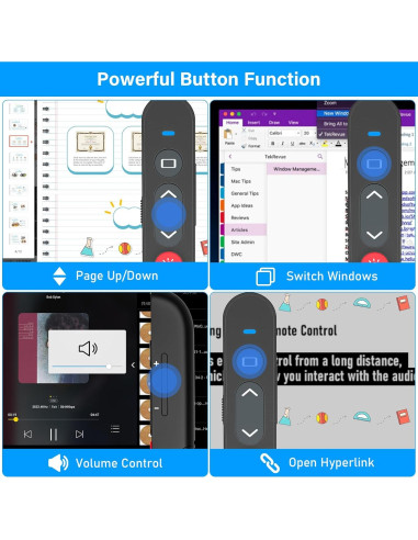 Control Remoto Presentador Inalámbrico USB Quro RLP2001