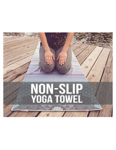 Toalla de Yoga Skyin Pride Antideslizante Microfibra 182.88x63.5cm