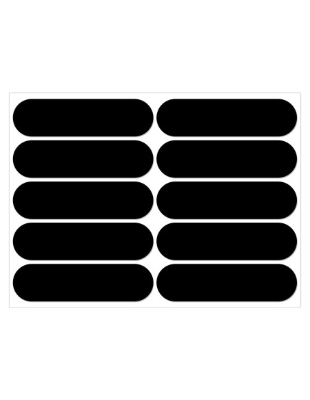 10 Calcomanías Reflectantes Negras AOZUO para Casco y Bicicleta