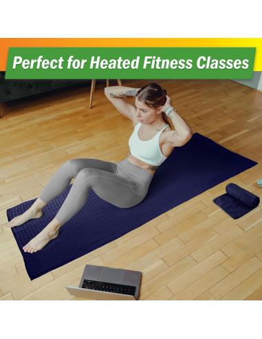 Juego de Toallas de Yoga Wakeman - 2 Piezas Antideslizantes