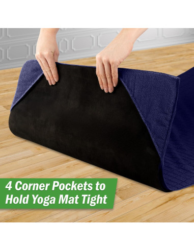 Juego de Toallas de Yoga Wakeman - 2 Piezas Antideslizantes